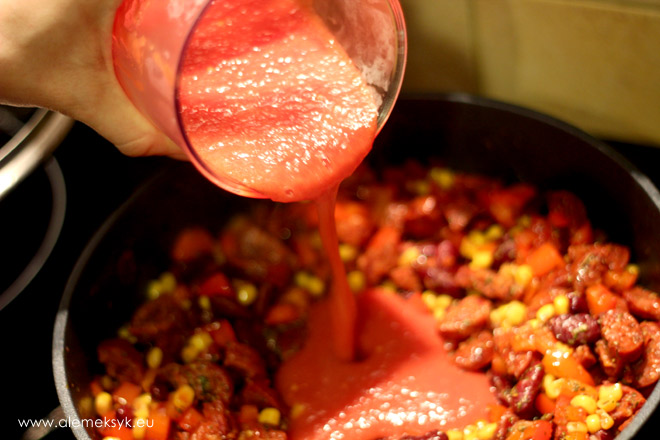 casserole z chorizo 009