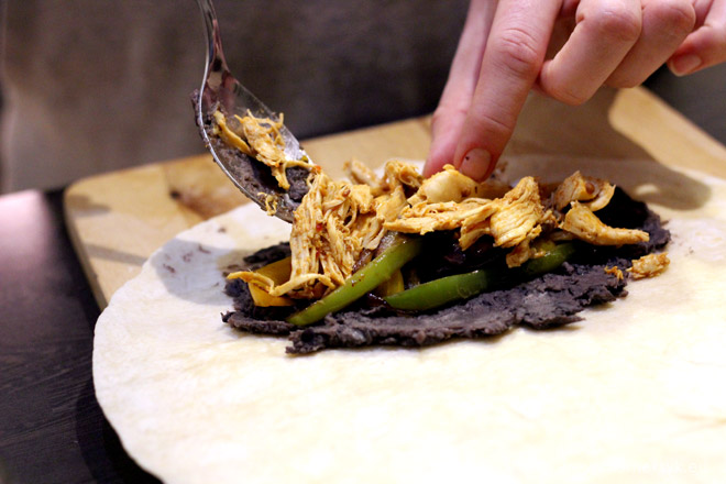 burrito z szarpanym kurczakiem 014