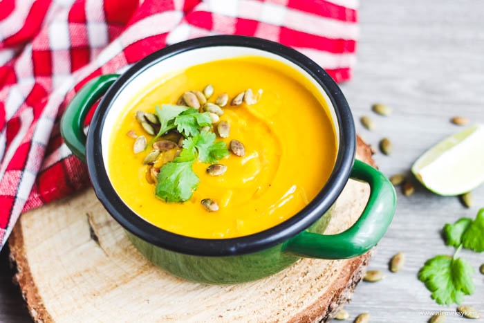 krem z pieczonej dyni kokos 17