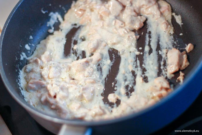 tagliatelle z lososiem i groszkiem 2