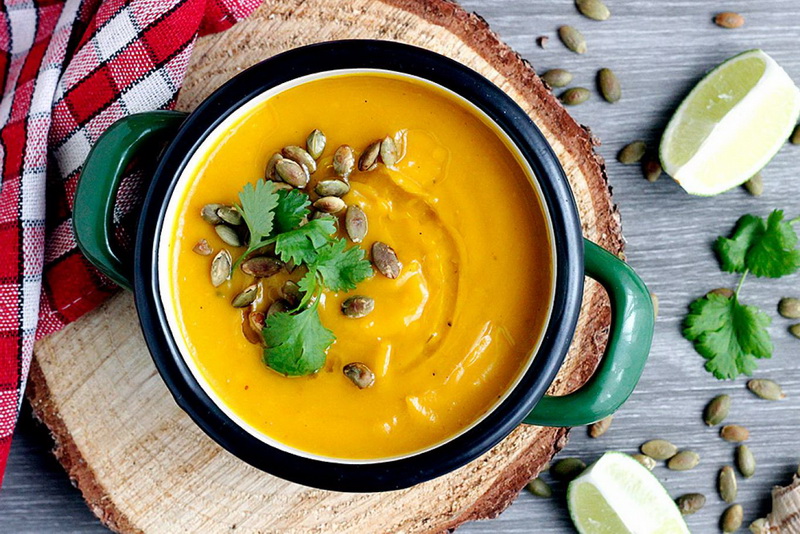 krem z pieczonej dyni