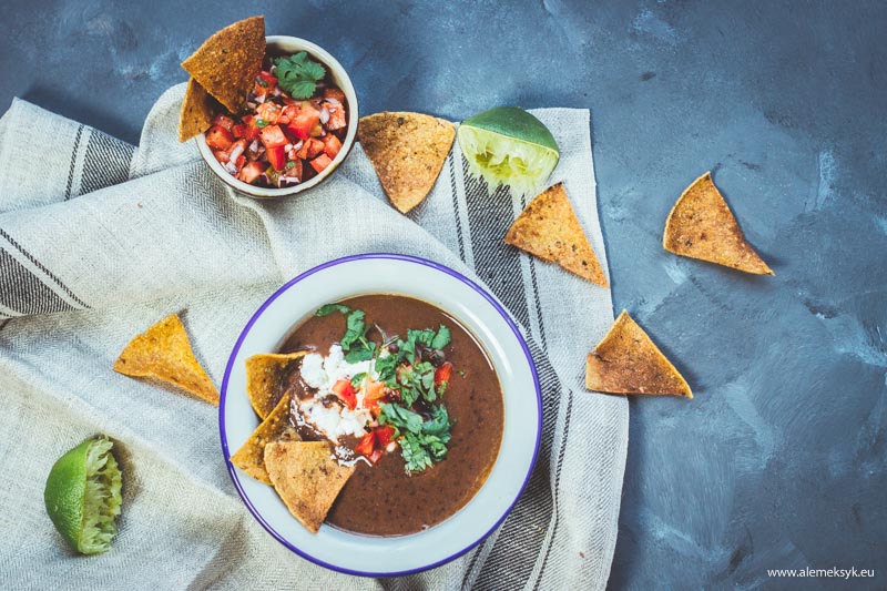 zupa meksykanska z czarnej fasoli 1