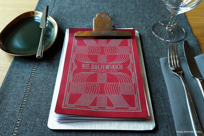 Rest. Baczewskich - Menu