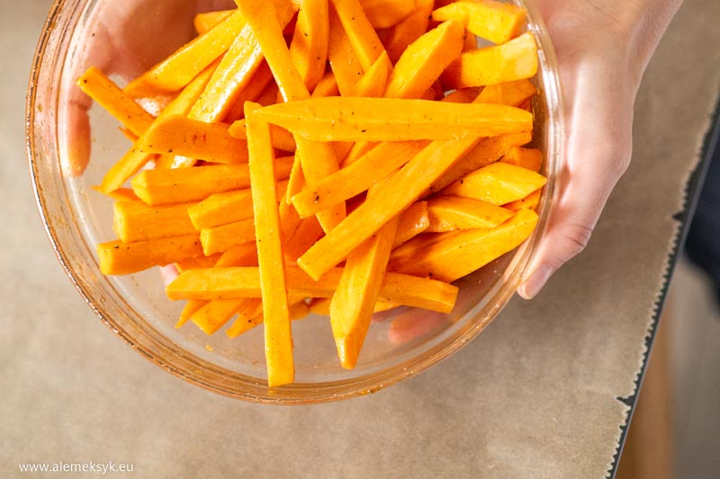 frytki z pieczonego batata 11