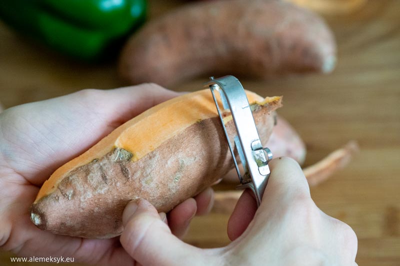 frytki z pieczonego batata 2