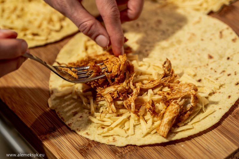 quesadilla z kurczakiem wedzonym 4