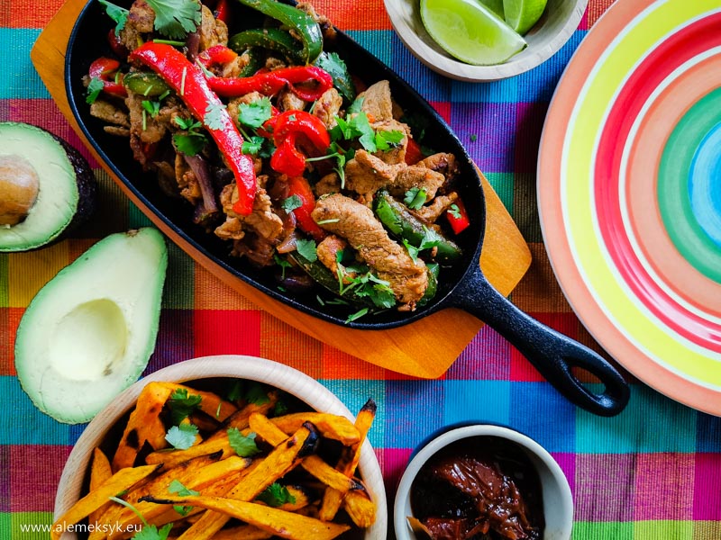 fajita poledwica wieprzowa i bataty 26