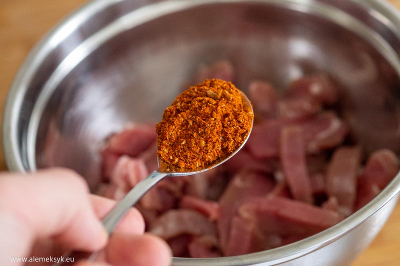 fajita poledwica wieprzowa i bataty 9