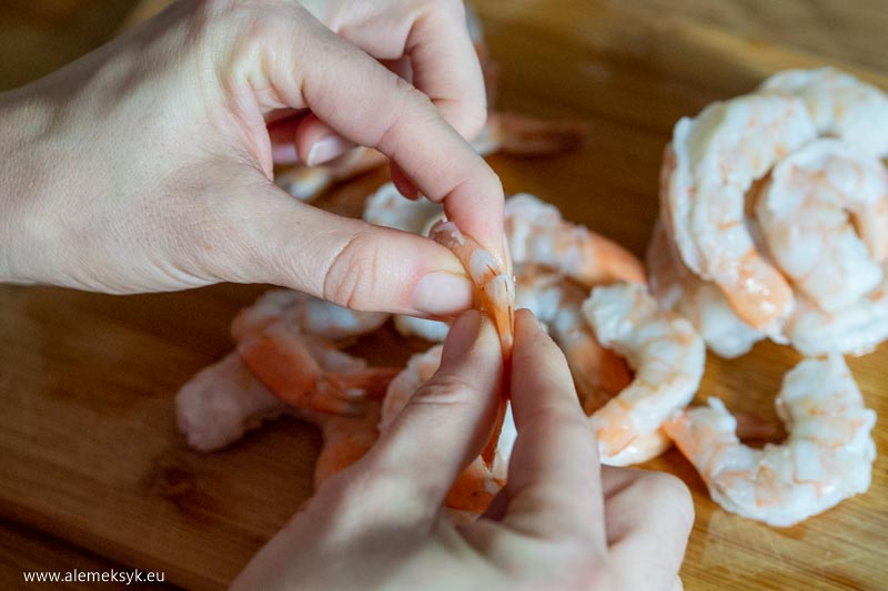 pappardelle z krewetkami 1