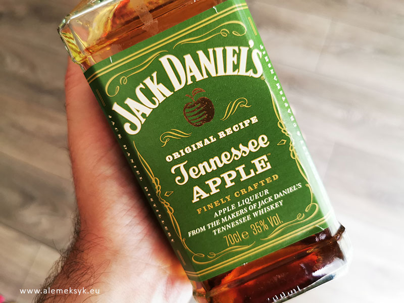 jack daniels apple etykieta