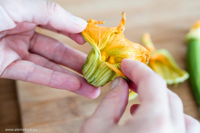 quesadilla z kwiatami cukinii 2