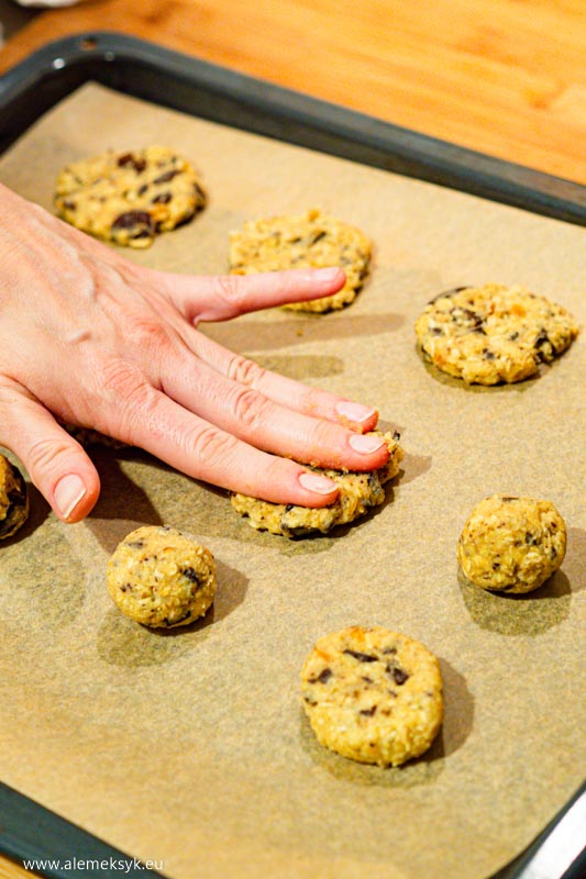 ciastka owsiane czekolada rodzynki morela 16