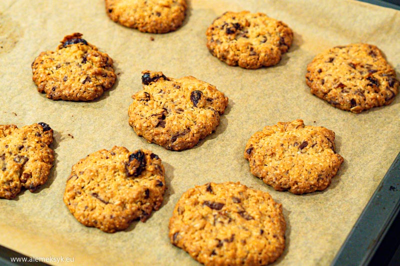 ciastka owsiane czekolada rodzynki morela 18