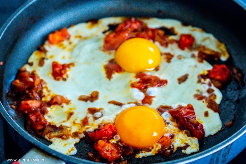 tostadas jajecznica chorizo 3