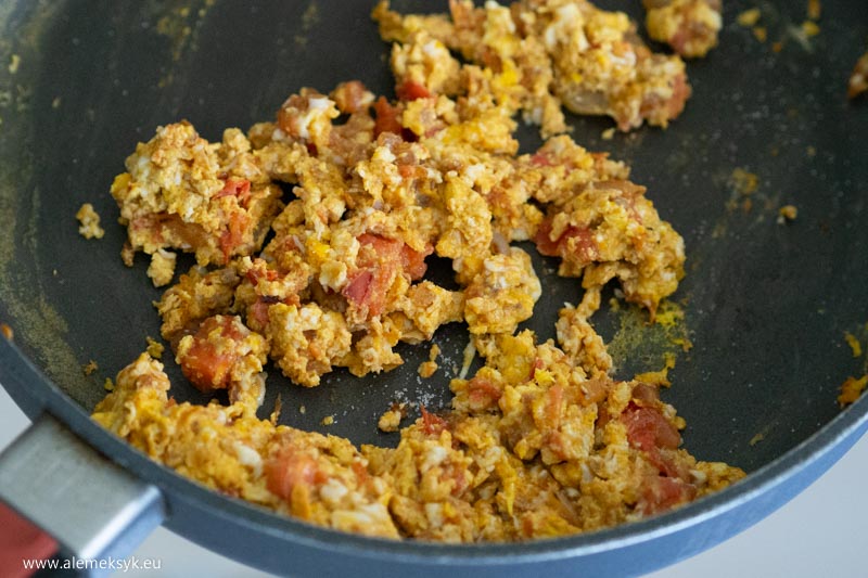 tostadas jajecznica chorizo 4