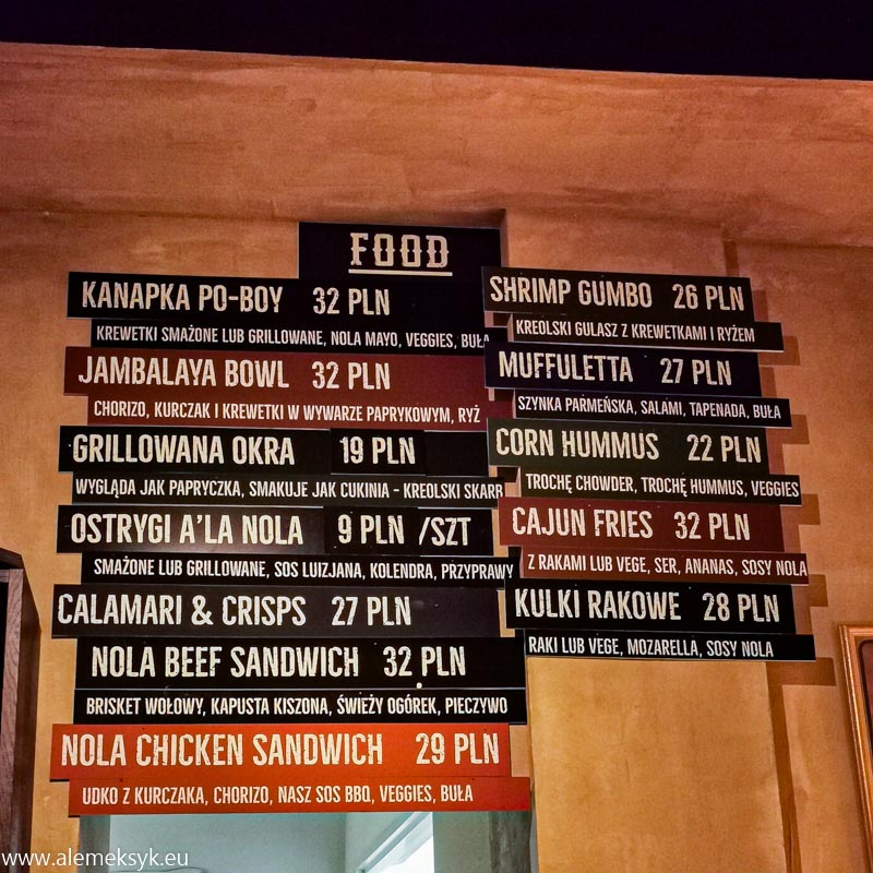 nola bar warsaw menu 1