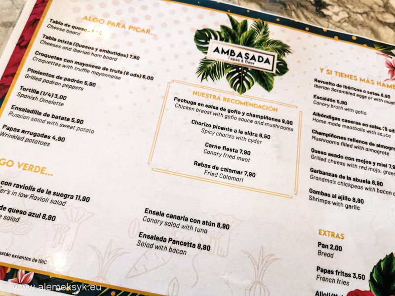 restauracja ambasada puero de la cruz 2