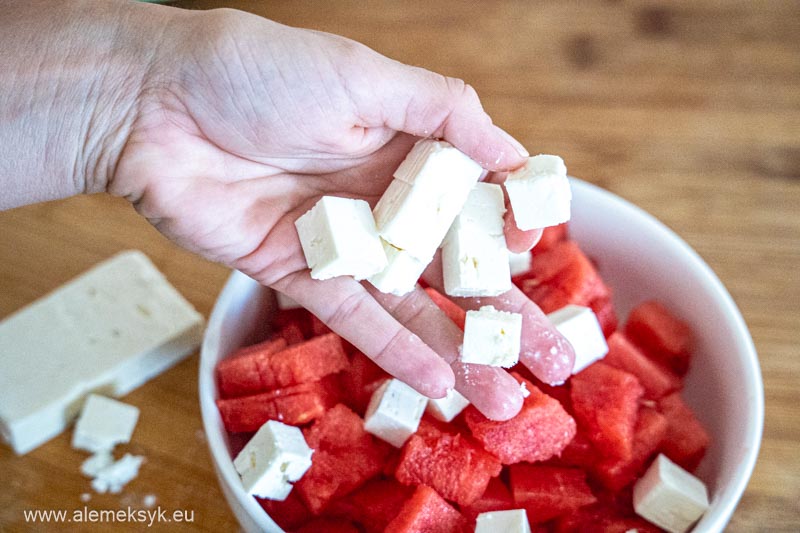 salatka z arbuza feta mieta 4