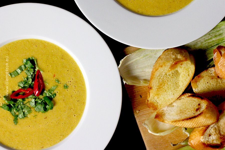 Zupa krem z kukurydzy 2